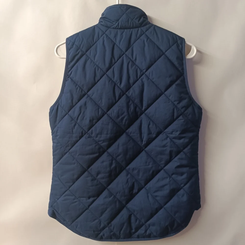 J. Crew Navy Quilted Vest